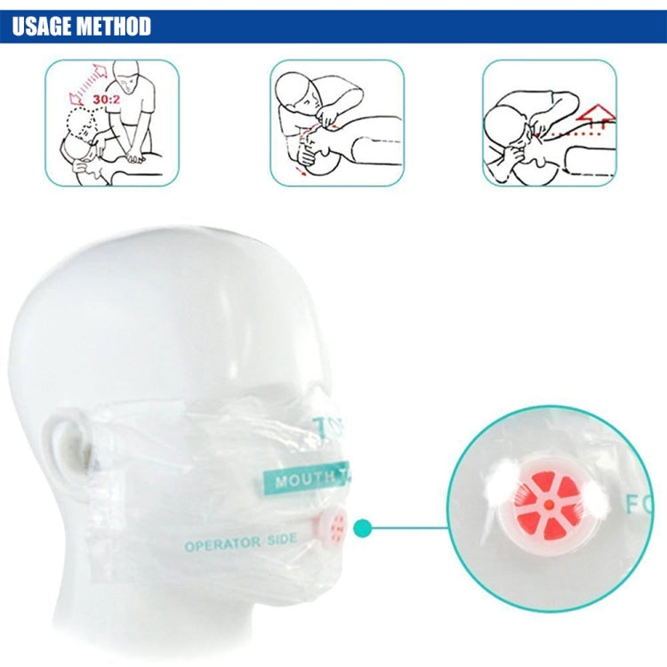 CPR Emergency Face Shield Mask Key Ring Breathing Mask CPR Emergency Face Shield Mask Key Ring Breathing Mask